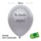 globo personalizado latex 28cm metalizado