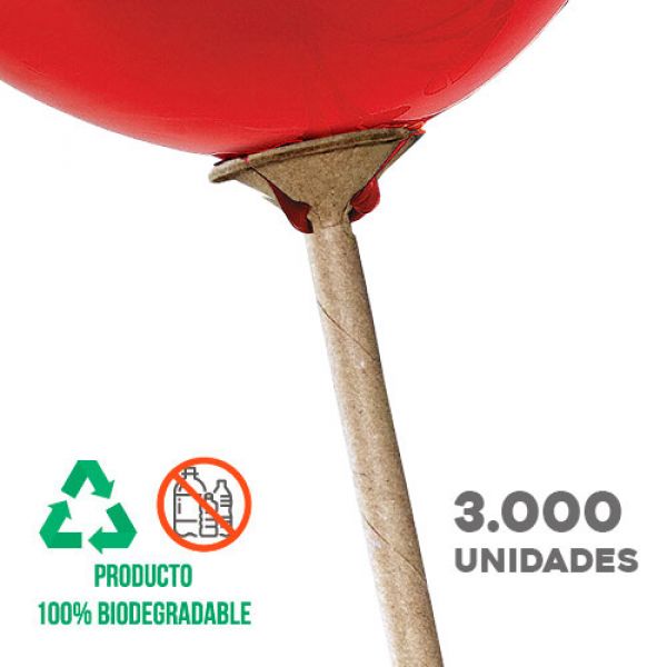 Pack de 2.000 Soportes para Globos Biodegradables 38cm