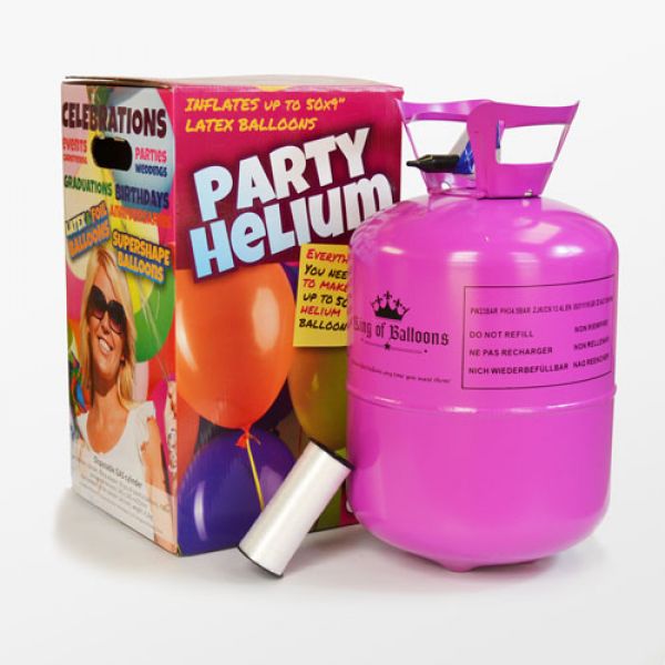Bombona Botella de helio desechable para 50 globos de 23cm✓ por sólo 52,07  €. Tienda Online. Envío en 24h. . ✓.  Artículos de decoración para Fiestas.