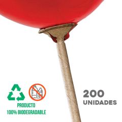 200 Soportes/Varillas para globos biodegradables 38cm