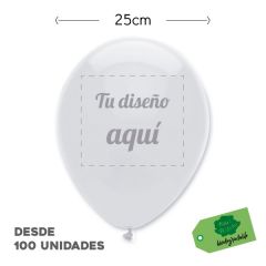 globo personalizado latex 25cm mate