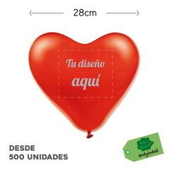 globo personalizado latex 28cm corazon