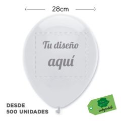 globo personalizado latex 28cm mate