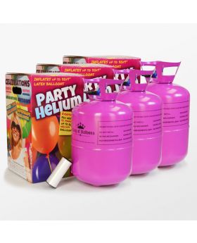 Bombona Botella de helio desechable para 50 globos de 23cm