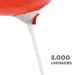 Pack 3.000 Varillas de Plástico con Soporte para Globos 38cm